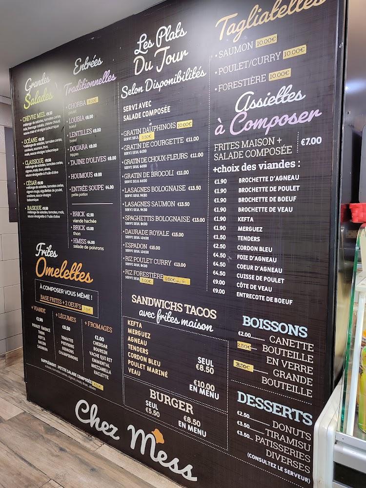 Chez Mess - Menu Image 1